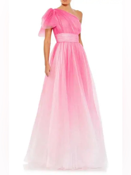 Mac Duggal Dresses & Skirts - Mac Duggal Ombre Ruffled One Shoulder Ballgown